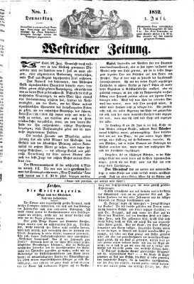 Westricher Zeitung Donnerstag 1. Juli 1852