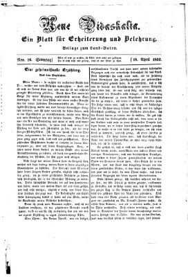 Westricher Zeitung Sonntag 18. April 1852