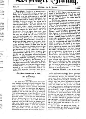 Westricher Zeitung Freitag 7. Januar 1853