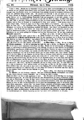 Westricher Zeitung Mittwoch 9. März 1853