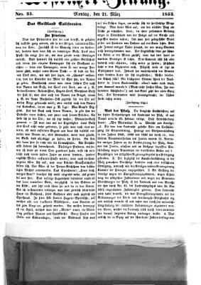 Westricher Zeitung Montag 21. März 1853