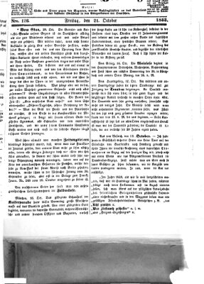 Westricher Zeitung Freitag 21. Oktober 1853
