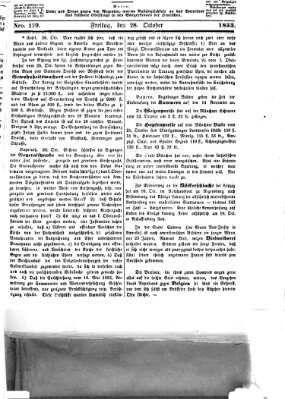 Westricher Zeitung Freitag 28. Oktober 1853