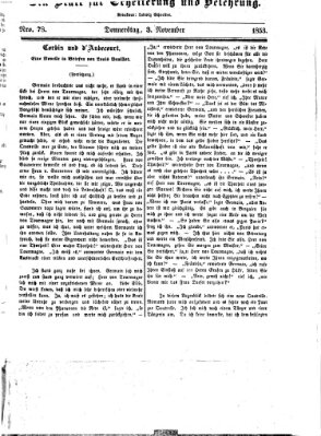 Westricher Zeitung Donnerstag 3. November 1853