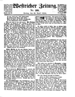 Westricher Zeitung Freitag 28. April 1854