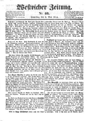 Westricher Zeitung Samstag 6. Mai 1854