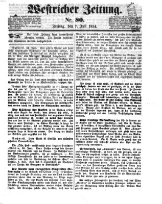 Westricher Zeitung Freitag 7. Juli 1854