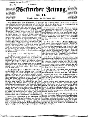 Westricher Zeitung Freitag 26. Januar 1855