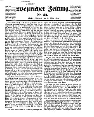 Westricher Zeitung Mittwoch 21. März 1855