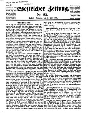 Westricher Zeitung Mittwoch 11. Juli 1855