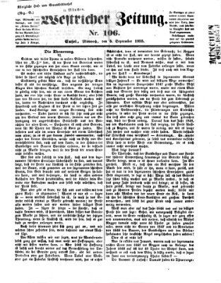 Westricher Zeitung Mittwoch 5. September 1855