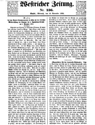 Westricher Zeitung Mittwoch 14. November 1855