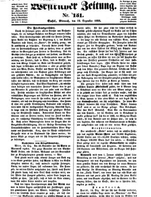 Westricher Zeitung Mittwoch 19. Dezember 1855