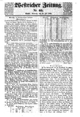 Westricher Zeitung Mittwoch 16. Juli 1856