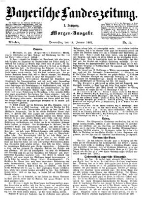 Bayerische Landeszeitung Donnerstag 14. Januar 1869