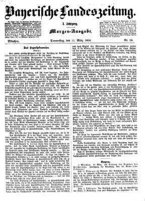 Bayerische Landeszeitung Donnerstag 11. März 1869