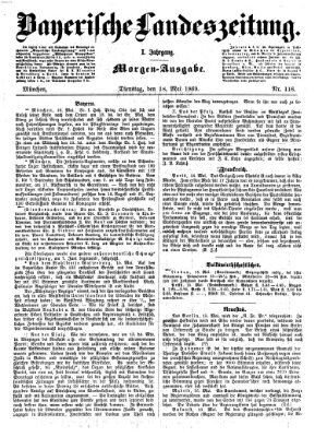 Bayerische Landeszeitung Dienstag 18. Mai 1869