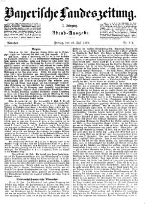 Bayerische Landeszeitung Freitag 23. Juli 1869