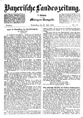 Bayerische Landeszeitung Donnerstag 29. Juli 1869