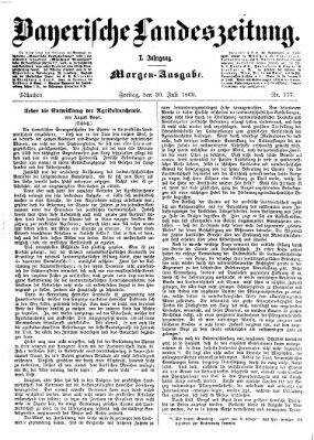 Bayerische Landeszeitung Freitag 30. Juli 1869