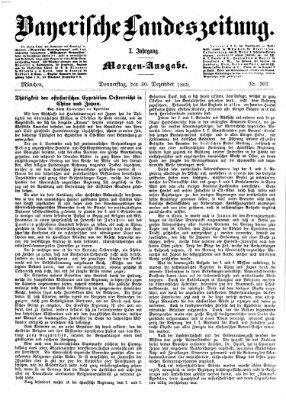 Bayerische Landeszeitung Donnerstag 30. Dezember 1869
