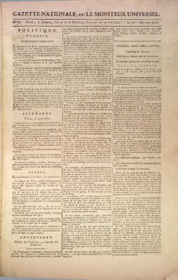Gazette nationale, ou le moniteur universel (Le moniteur universel) Montag 23. November 1795