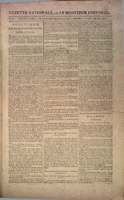 Gazette nationale, ou le moniteur universel (Le moniteur universel) Donnerstag 26. November 1795