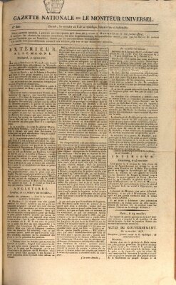 Gazette nationale, ou le moniteur universel (Le moniteur universel) Samstag 19. Juli 1800