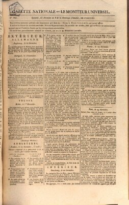 Gazette nationale, ou le moniteur universel (Le moniteur universel) Mittwoch 13. August 1800