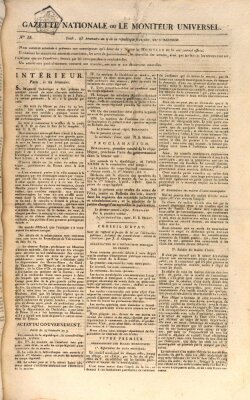Gazette nationale, ou le moniteur universel (Le moniteur universel) Freitag 14. November 1800