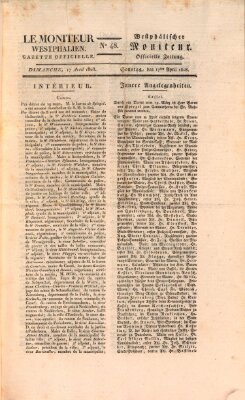 Le Moniteur westphalien Sonntag 17. April 1808