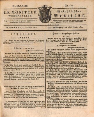 Le Moniteur westphalien Mittwoch 24. Oktober 1810