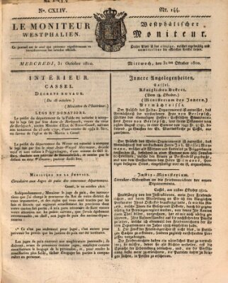 Le Moniteur westphalien Mittwoch 31. Oktober 1810