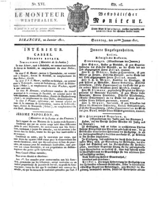 Le Moniteur westphalien Sonntag 20. Januar 1811