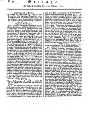 Le Moniteur westphalien Donnerstag 21. Februar 1811