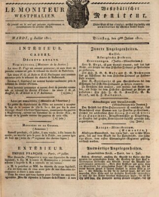 Le Moniteur westphalien Dienstag 9. Juli 1811
