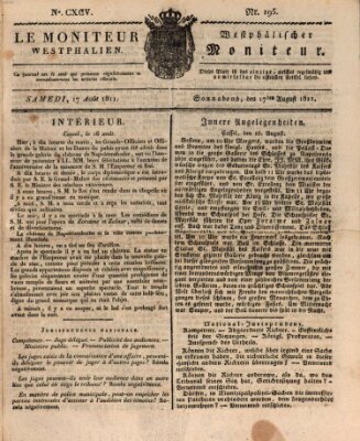 Le Moniteur westphalien Samstag 17. August 1811