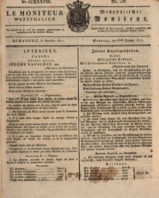 Le Moniteur westphalien Sonntag 6. Oktober 1811