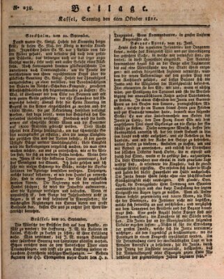 Le Moniteur westphalien Sonntag 6. Oktober 1811