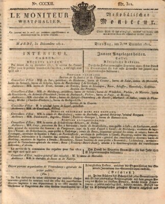 Le Moniteur westphalien Dienstag 31. Dezember 1811