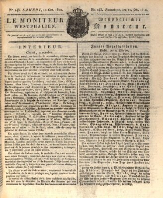 Le Moniteur westphalien Samstag 10. Oktober 1812