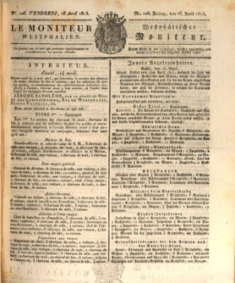 Le Moniteur westphalien Freitag 16. April 1813