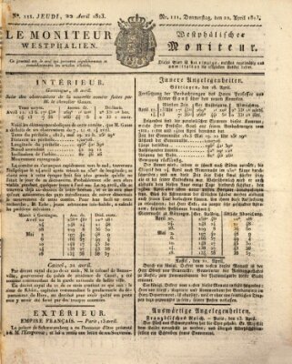 Le Moniteur westphalien Donnerstag 22. April 1813