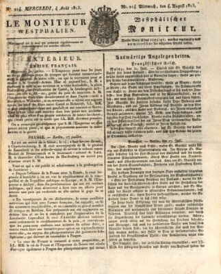 Le Moniteur westphalien Mittwoch 4. August 1813