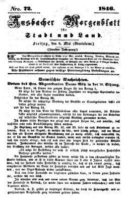 Ansbacher Morgenblatt für Stadt und Land (Ansbacher Morgenblatt) Freitag 8. Mai 1846