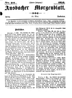 Ansbacher Morgenblatt Freitag 12. Mai 1854