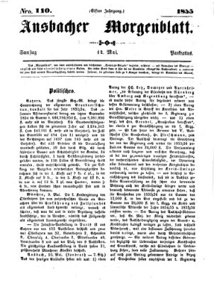 Ansbacher Morgenblatt Samstag 12. Mai 1855