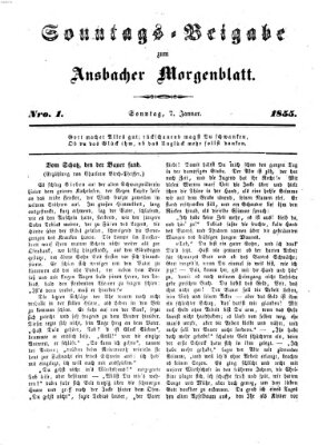 Ansbacher Morgenblatt Sonntag 7. Januar 1855