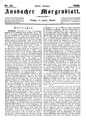 Ansbacher Morgenblatt Dienstag 15. Januar 1856