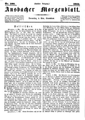 Ansbacher Morgenblatt Donnerstag 8. Mai 1856